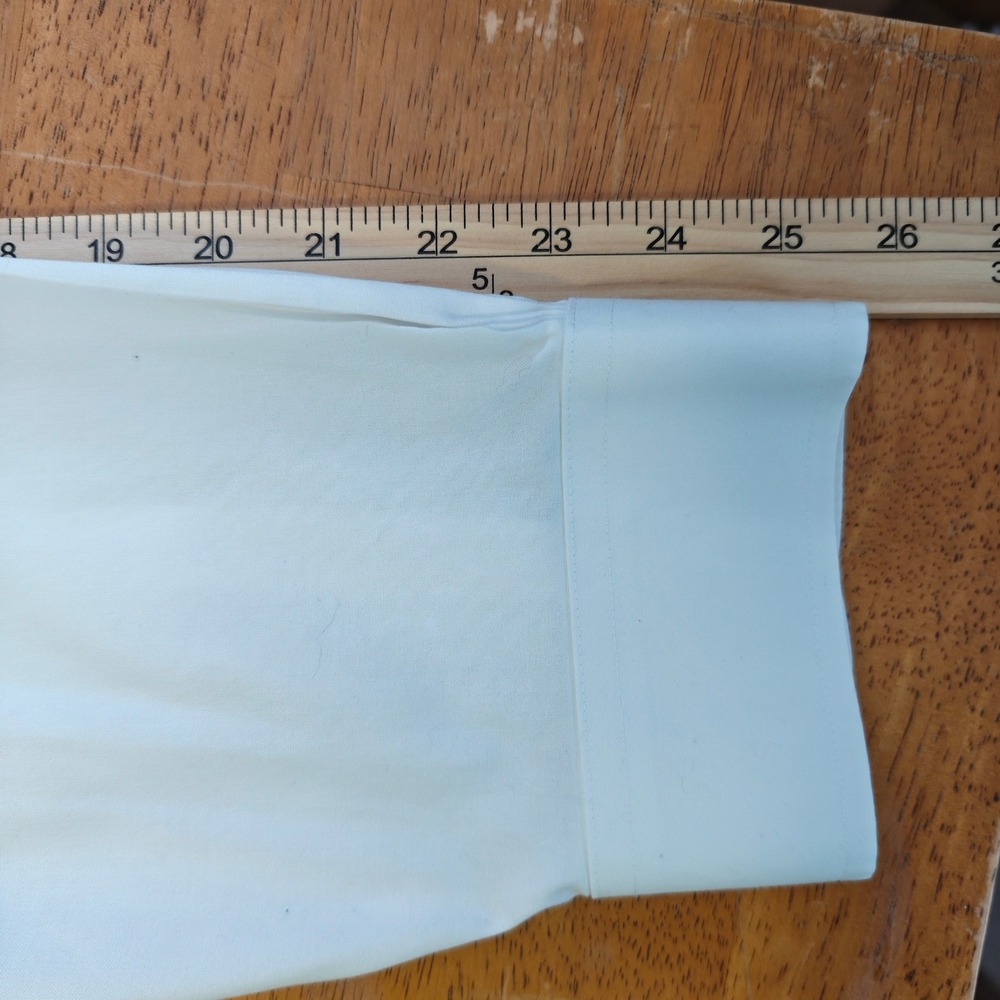 Brooks Brothers Madison Fit Non-Iron Supima Cotton White Dress Shirt 20 36/37 - Picture 7 of 7